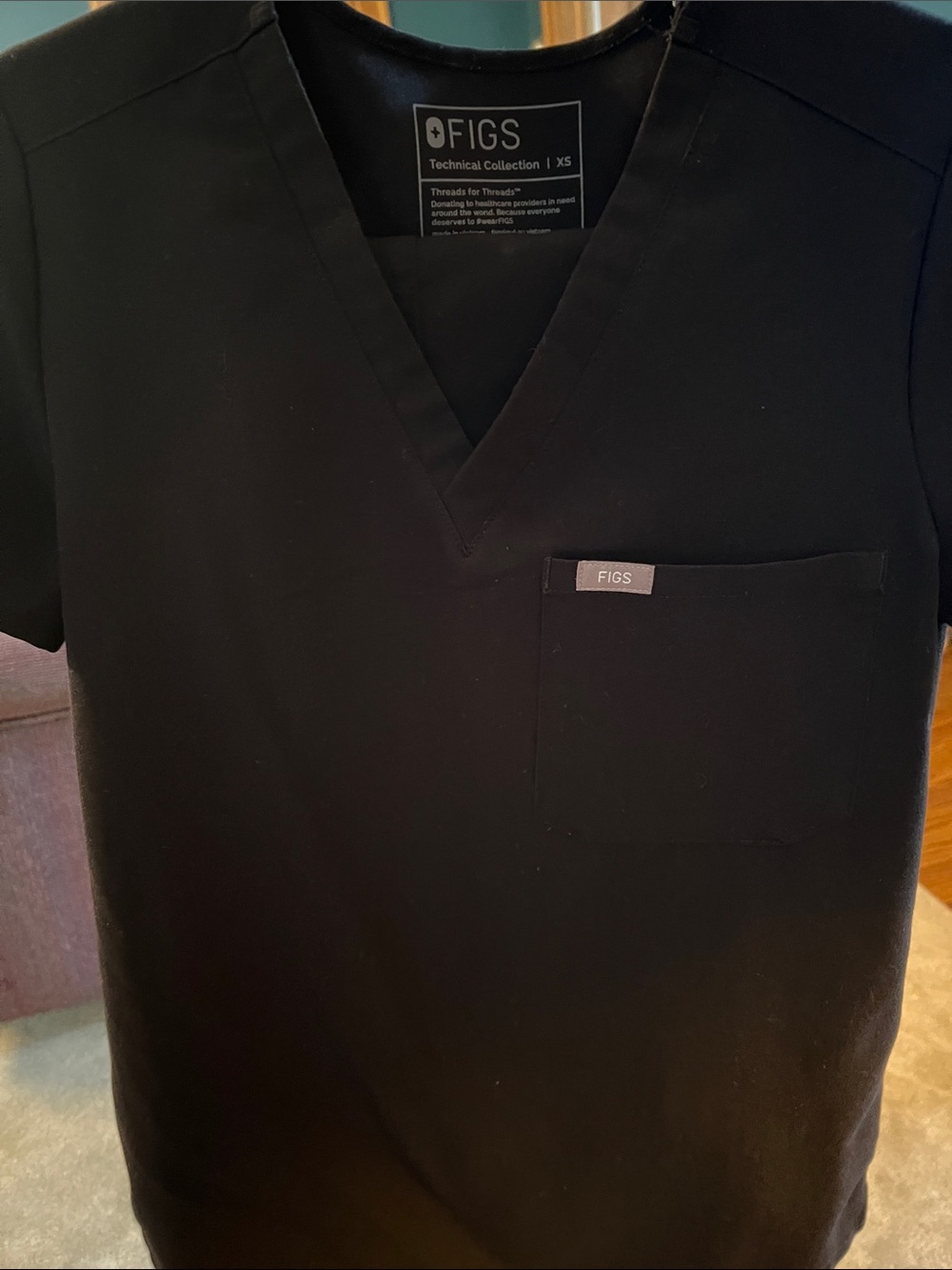 Figs Women’s Scrub set in Black